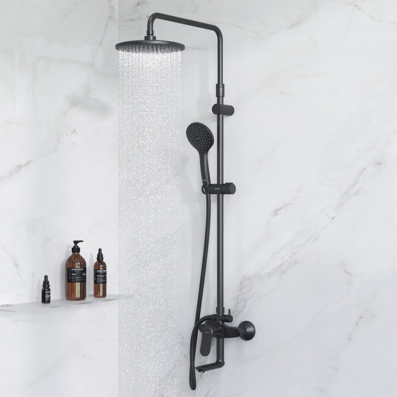 Душевая стойка Am.Pm Sunny F0785C922, черный, Цвет производителя: чёрный - 3 Душевая стойка Am.Pm Sunny F0785C922, черный, Цвет производителя: чёрный фото 3