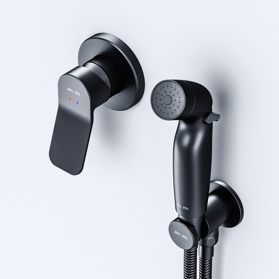 Набор для гигиенического душа Am.Pm X-Joy F40H85A22, черный - 6 Набор для гигиенического душа Am.Pm X-Joy F40H85A22, черный фото 6