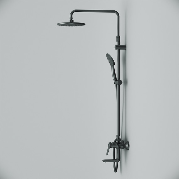 Душевая стойка Am.Pm Sunny F0785C922, черный, Цвет производителя: чёрный - 6 Душевая стойка Am.Pm Sunny F0785C922, черный, Цвет производителя: чёрный фото 6