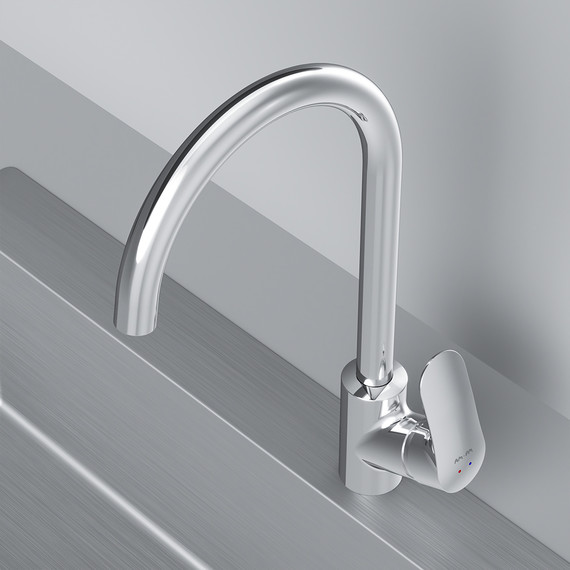 Смеситель для кухни Am.Pm Like F8007100, Цвет производителя: хром - 5 Смеситель для кухни Am.Pm Like F8007100, Цвет производителя: хром фото 5