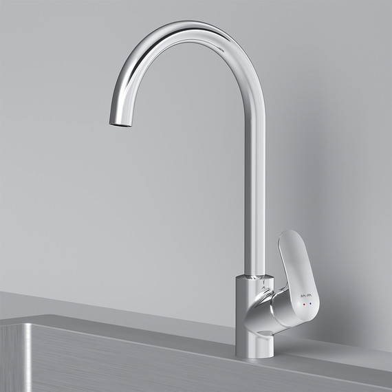 Смеситель для кухни Am.Pm Like F8007100, Цвет производителя: хром - 4 Смеситель для кухни Am.Pm Like F8007100, Цвет производителя: хром фото 4