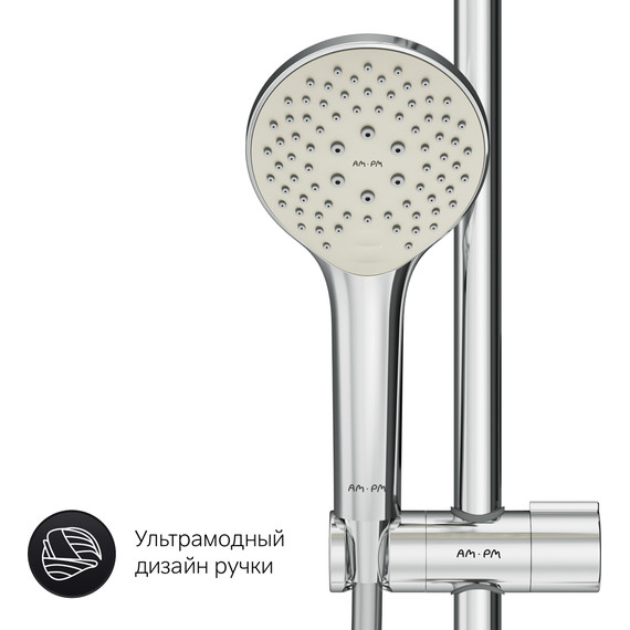 Душевая стойка Am.Pm X-Joy F40885A34, Цвет производителя: хром - 10 Душевая стойка Am.Pm X-Joy F40885A34, Цвет производителя: хром фото 10