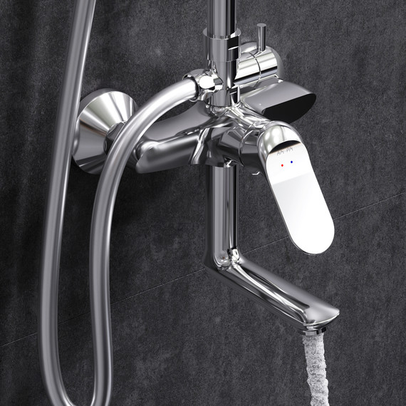 Душевая стойка Am.Pm Sunny F0785C900, Цвет производителя: хром - 6 Душевая стойка Am.Pm Sunny F0785C900, Цвет производителя: хром фото 6