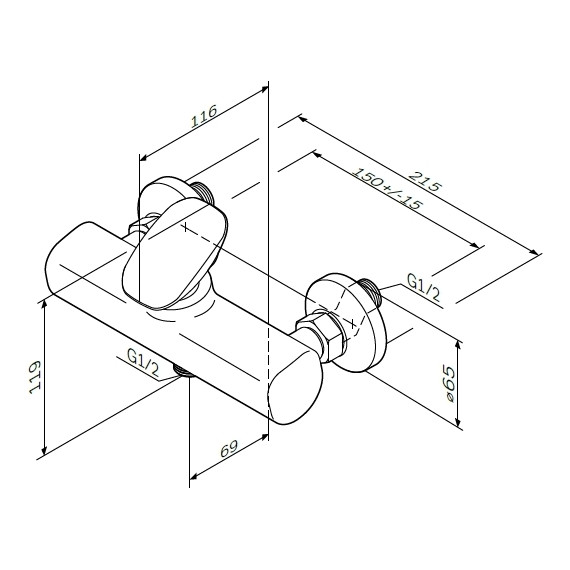 Смеситель для душа Am.Pm Spirit V2.0 F70A20000 фото 11