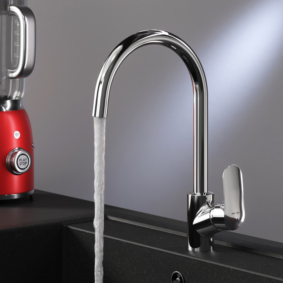 Смеситель для кухни Am.Pm Like F8007100, Цвет производителя: хром - 3 Смеситель для кухни Am.Pm Like F8007100, Цвет производителя: хром фото 3