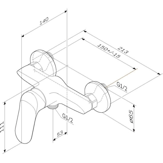 Смеситель для душа Am.Pm Sunny F85C20000 фото 11