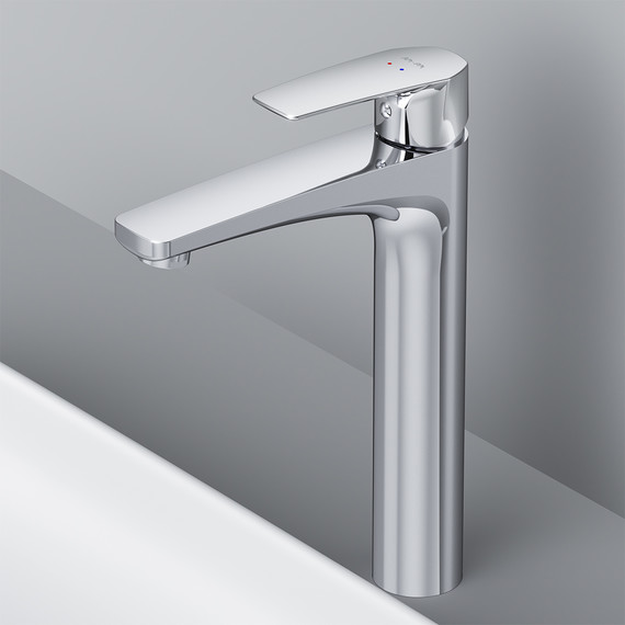 Смеситель для раковины высокий Am.Pm Gem F90A92000, Цвет производителя: хром - 4 Смеситель для раковины высокий Am.Pm Gem F90A92000, Цвет производителя: хром фото 4