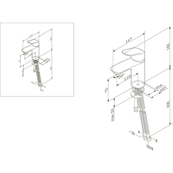 Смеситель для раковины Am.Pm Like F8093016 - 12 Смеситель для раковины Am.Pm Like F8093016 фото 12