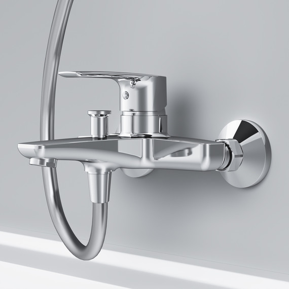 Смеситель для ванны Am.Pm Gem F90A10000, Цвет производителя: хром - 5 Смеситель для ванны Am.Pm Gem F90A10000, Цвет производителя: хром фото 5