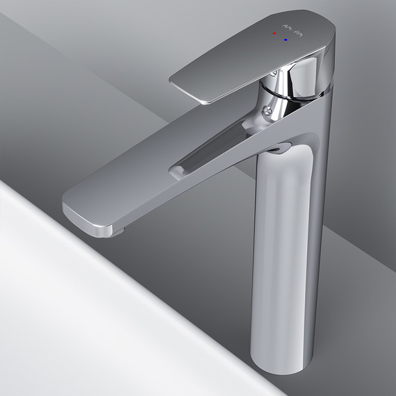 Смеситель для раковины высокий Am.Pm Gem F90A92000, Цвет производителя: хром - 5 Смеситель для раковины высокий Am.Pm Gem F90A92000, Цвет производителя: хром фото 5