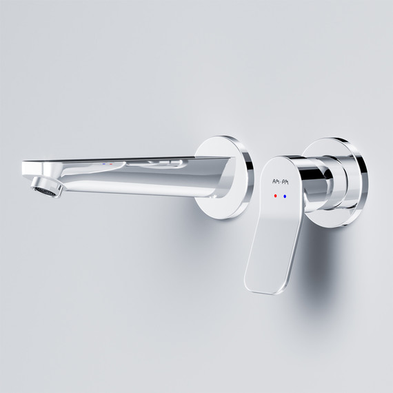 Смеситель для раковины настенный Am.Pm X-Joy F85A72600, Цвет производителя: хром - 4 Смеситель для раковины настенный Am.Pm X-Joy F85A72600, Цвет производителя: хром фото 4