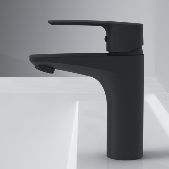 Смеситель для раковины Am.Pm Gem F90A02122, черный, Цвет производителя: чёрный фото 6