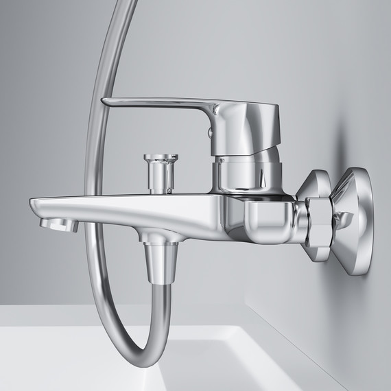Смеситель для ванны Am.Pm Gem F90A10000, Цвет производителя: хром - 6 Смеситель для ванны Am.Pm Gem F90A10000, Цвет производителя: хром фото 6