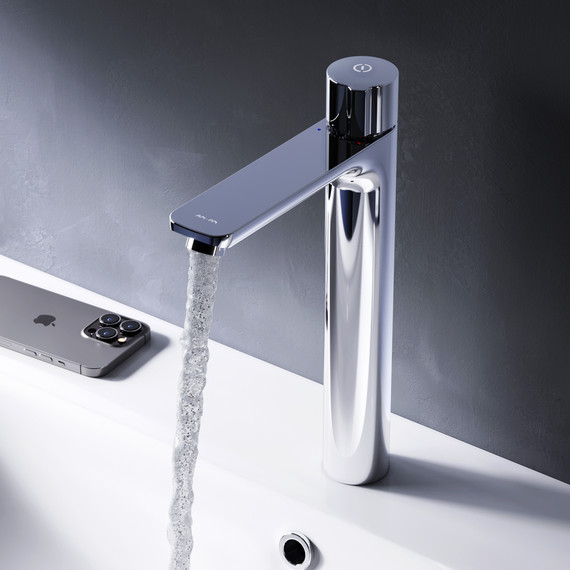 Смеситель для раковины высокий Am.Pm X-Joy TouchReel F85A92500, Цвет производителя: хром - 3 Смеситель для раковины высокий Am.Pm X-Joy TouchReel F85A92500, Цвет производителя: хром фото 3