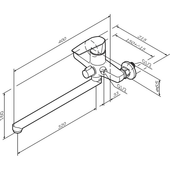 Смеситель для ванны Am.Pm Gem F90A90000 - 12 Смеситель для ванны Am.Pm Gem F90A90000 фото 12