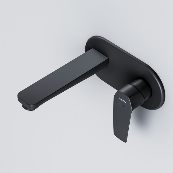 Смеситель для раковины настенный Am.Pm Gem F90A72222, чёрный, Цвет производителя: чёрный фото 4