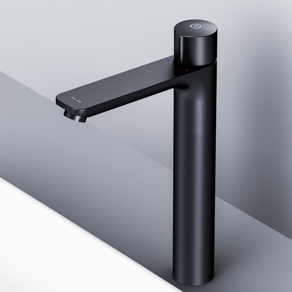 Смеситель для раковины высокий Am.Pm X-Joy TouchReel F85A92522, чёрный, Цвет производителя: чёрный - 4 Смеситель для раковины высокий Am.Pm X-Joy TouchReel F85A92522, чёрный, Цвет производителя: чёрный фото 4