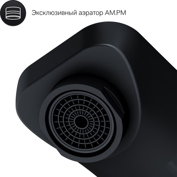 Смеситель для раковины настенный Am.Pm X-Joy F85A72622, черный, Цвет производителя: чёрный - 8 Смеситель для раковины настенный Am.Pm X-Joy F85A72622, черный, Цвет производителя: чёрный фото 8