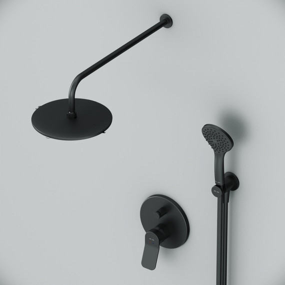 Душевая система для душа Am.Pm X-Joy FB85A1RH02, черный, Цвет производителя: чёрный - 4 Душевая система для душа Am.Pm X-Joy FB85A1RH02, черный, Цвет производителя: чёрный фото 4