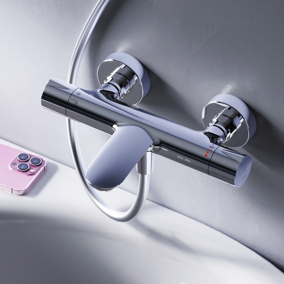 Смеситель для ванны с термостатом Am.Pm Like F8050000 - 2 Смеситель для ванны с термостатом Am.Pm Like F8050000 фото 2