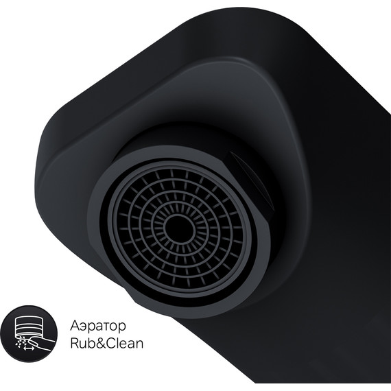 Смеситель для раковины настенный Am.Pm Gem F90A72222, чёрный, Цвет производителя: чёрный фото 8