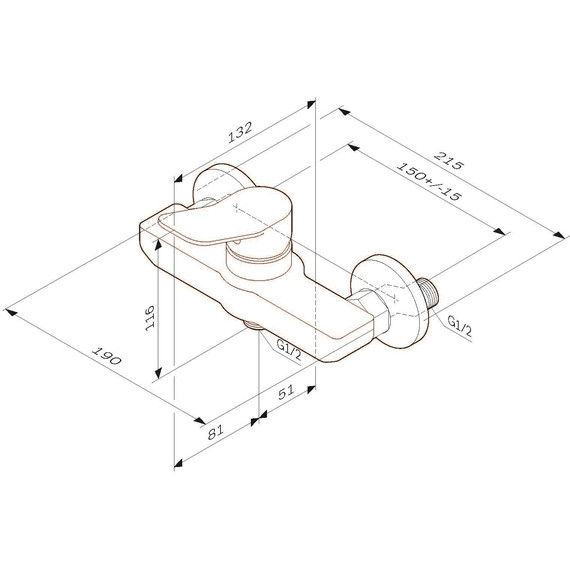 Смеситель для душа Am.Pm X-Joy F85A20033, белый, Цвет производителя: белый фото 11