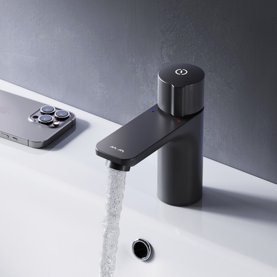 Смеситель для раковины Am.Pm X-Joy TouchReel F85A02522, чёрный - 3 Смеситель для раковины Am.Pm X-Joy TouchReel F85A02522, чёрный фото 3