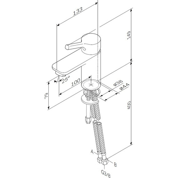 Смеситель для раковины Am.Pm X-Joy S F85B02100 фото 12