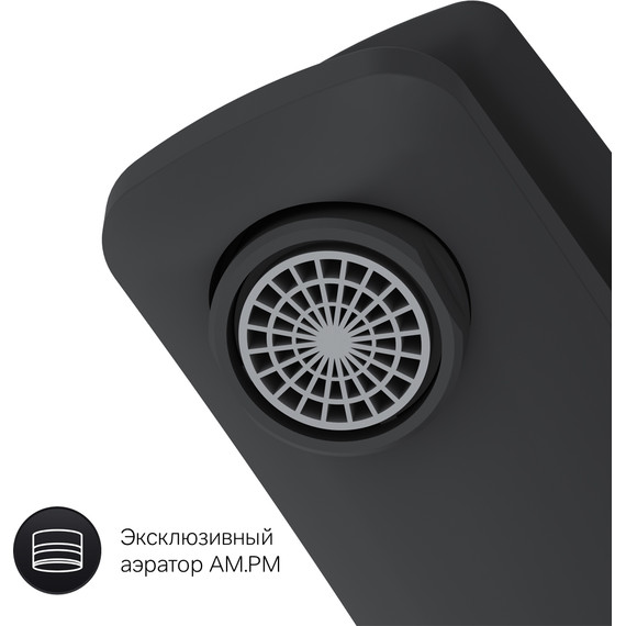 Смеситель для раковины Am.Pm Gem F90A02122, черный, Цвет производителя: чёрный фото 8
