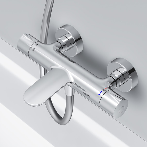 Смеситель для ванны с термостатом Am.Pm Like F8050000 - 4 Смеситель для ванны с термостатом Am.Pm Like F8050000 фото 4