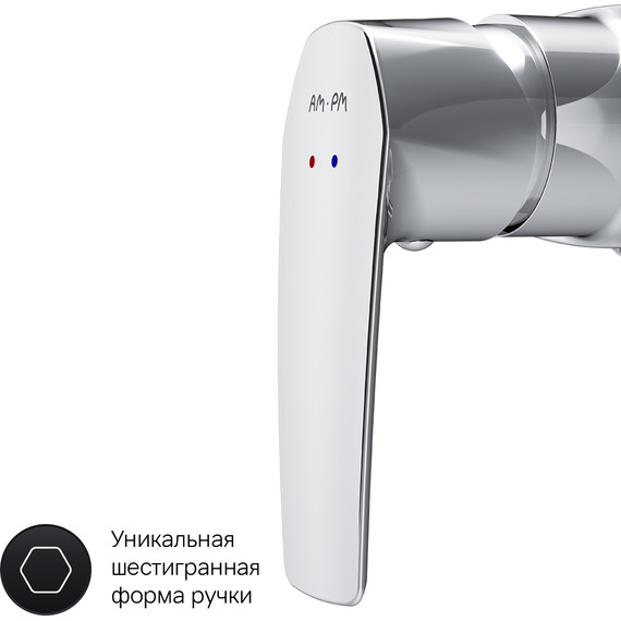 Смеситель для душа Am.Pm Gem F90A20000, Цвет производителя: хром фото 6
