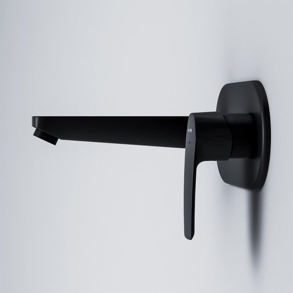 Смеситель для раковины настенный Am.Pm Gem F90A72222, чёрный, Цвет производителя: чёрный фото 6