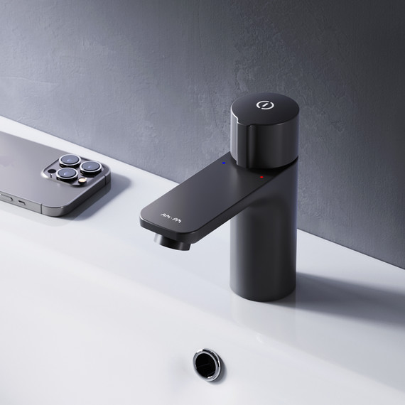 Смеситель для раковины Am.Pm X-Joy TouchReel F85A02522, чёрный - 2 Смеситель для раковины Am.Pm X-Joy TouchReel F85A02522, чёрный фото 2