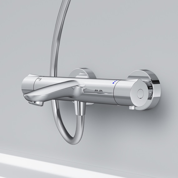 Смеситель для ванны с термостатом Am.Pm Like F8050000 - 5 Смеситель для ванны с термостатом Am.Pm Like F8050000 фото 5