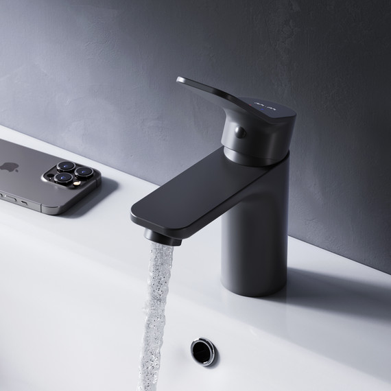 Смеситель для раковины Am.Pm X-Joy F85A02122, черный, Цвет производителя: чёрный - 3 Смеситель для раковины Am.Pm X-Joy F85A02122, черный, Цвет производителя: чёрный фото 3