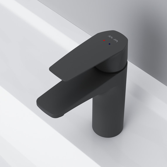 Смеситель для раковины Am.Pm Gem F90A02122, черный, Цвет производителя: чёрный фото 5