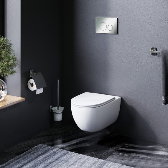 Инсталляция с подвесным унитазом комплект: Am.Pm Pro L IS49051.111700с подвесным унитазом Awe FlashClean сиденье микролифт, кнопка смыва хром - 2 Инсталляция с подвесным унитазом комплект: Am.Pm Pro L IS49051.111700с подвесным унитазом Awe FlashClean сиденье микролифт, кнопка смыва хром фото 2