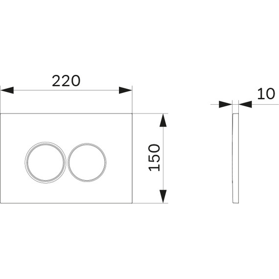 ​Кнопка смыва Am.Pm ProC L I070131, хром матовый фото 3