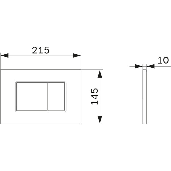 ​Кнопка смыва Am.Pm ProC S I070201, белый глянцевый фото 3