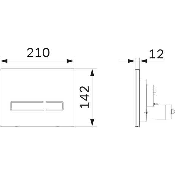 Кнопка смыва Am.Pm Touchless Pro I0450A38, стекло, черный фото 3