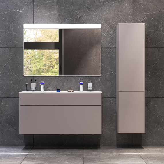 Тумба подвесная с раковиной Am.Pm Inspire 2.0 120 см M50AFHX1203EGM, серый фото 6