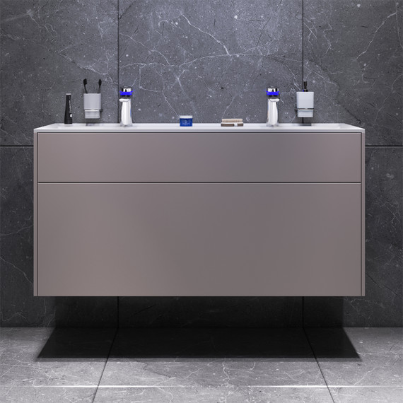 Тумба подвесная с раковиной Am.Pm Inspire 2.0 120 см M50AFHX1203EGM, серый фото 2