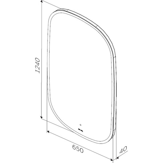 Зеркало Am.Pm 65 см M8FMOX0651WGH - 6 Зеркало Am.Pm 65 см M8FMOX0651WGH фото 6