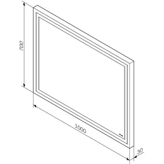 Зеркало Am.Pm Gem 100 см M91AMOX1001WG фото 6