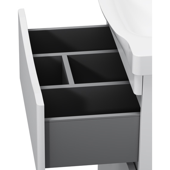 Тумба напольная с раковиной AM.PM Like 65 см M80FSX0652WG, белый глянцевый фото 7