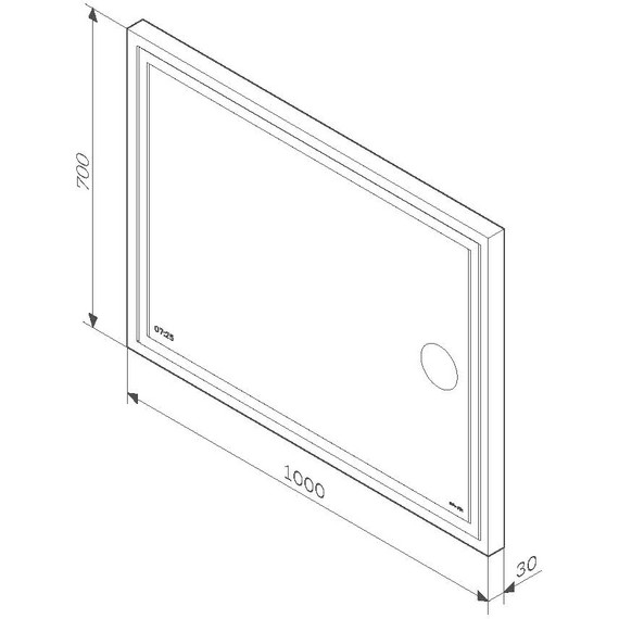 Зеркало Am.Pm Gem 100 см M91AMOX1003WG фото 7