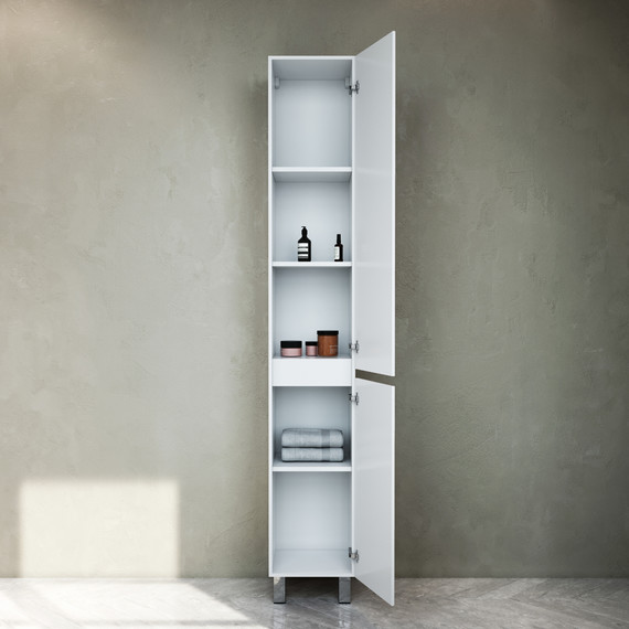 Пенал напольный Am.Pm Gem S 30 см R M91CSR0306WG, белый глянцевый - 3 Пенал напольный Am.Pm Gem S 30 см R M91CSR0306WG, белый глянцевый фото 3