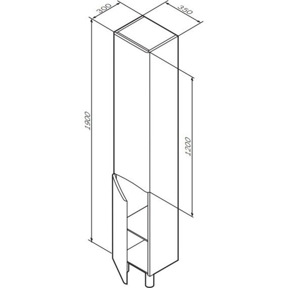 Пенал напольный Am.Pm Like 35 см L M80CSL0356WG, белый глянцевый - 8 Пенал напольный Am.Pm Like 35 см L M80CSL0356WG, белый глянцевый фото 8