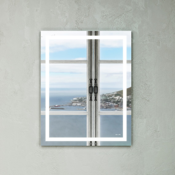 Зеркало Am.Pm Gem Led 55 см M91AMOX0551WG - 2 Зеркало Am.Pm Gem Led 55 см M91AMOX0551WG фото 2