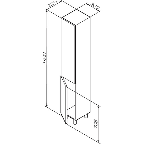 Пенал напольный Am.Pm Gem 30 L M90CSL0306WG, белый глянцевый - 7 Пенал напольный Am.Pm Gem 30 L M90CSL0306WG, белый глянцевый фото 7